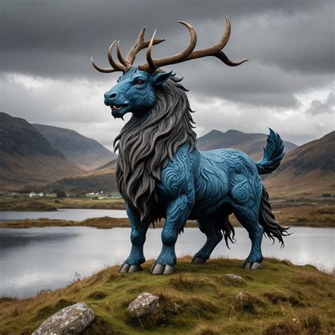 Scotland as a mythical creature - Gulf Picasso | بيكاسو الخليج