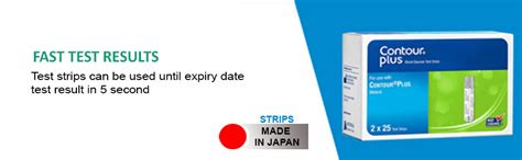 Buy Contour Plus Blood Glucose Test Strips, 50 Count | 19 Minutes ...