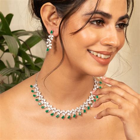 Buy Tiye Nakshatra CZ Necklace Set | Tarinika - Tarinika India