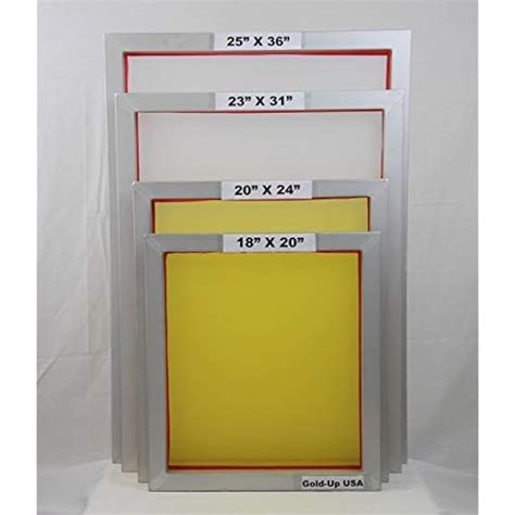 GoldUpUSAInc 23 x 31 Inch Pre-Stretched Aluminum Silk Screen India | Ubuy