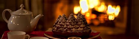 Download wallpaper heat, tea, candle, kettle, pie, Cup, fireplace ...