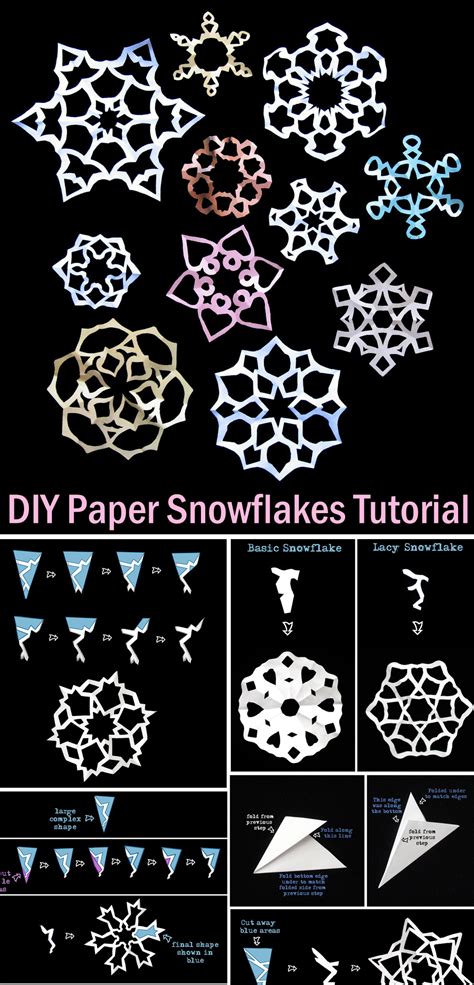 Image result for Paper Snowflakes Tutorial