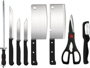 BANSREE E SHOP 8 Pc Stainless Steel Knife 8 Pcs Knife Set, Steel ...