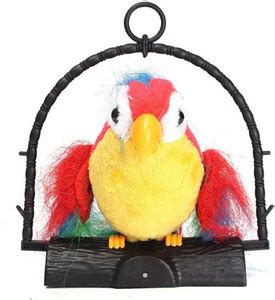 IMPULSESONIC Talk Back Battery Operated Parrot Toy for Kids, Repeat ...