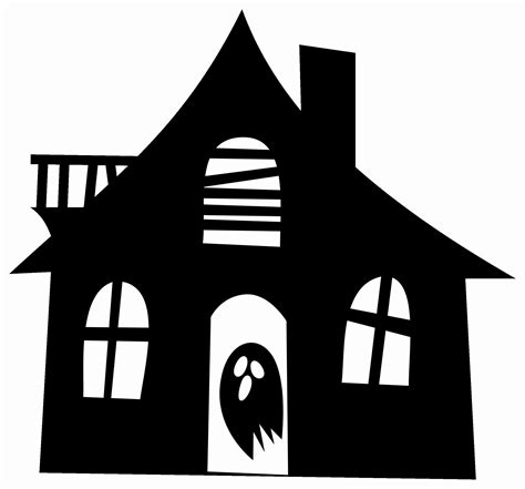 Haunted House Silhouette Clip Art at GetDrawings | Free download