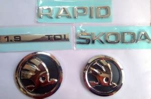 RAPID EMBLEM LOGO MONOGRAM Emblem for Car Price in India - Buy RAPID ...