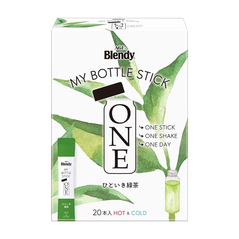 AGF Blendy My Bottle Stick One Hito Iki Green Tea 20 Sticks [Powdered ...