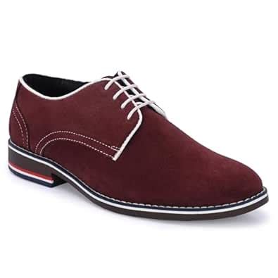Buy GALEX Leather Formal Classic Derby Lace-Up Formal Shoes for Office ...