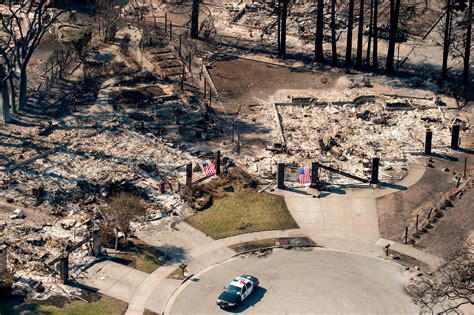 Aerial views of the devastation caused by the Tubbs Fire in Santa Rosa