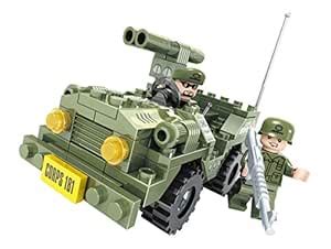 Fun Blox Army Jeep Block Set, Multi Color (118 Pieces) : Amazon.in ...