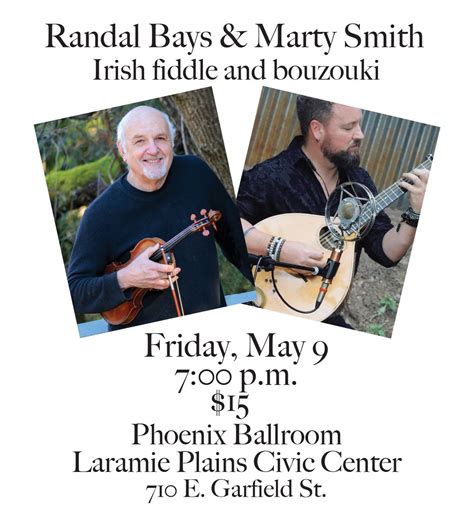 Concert - Randal Bays & Marty Smith - Irish fiddle and bouzouki ...