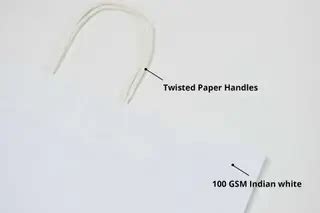 Custom Paper Bag Printing - Brown and White | Printo