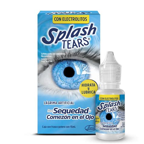 Splash Tears gotas 15 ml, Lágrima Artificial para la Sequedad y Comezón ...