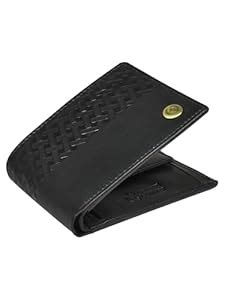 Buy AJANTA Black Leather Wallet for Men, 3 Card Slot at Amazon.in