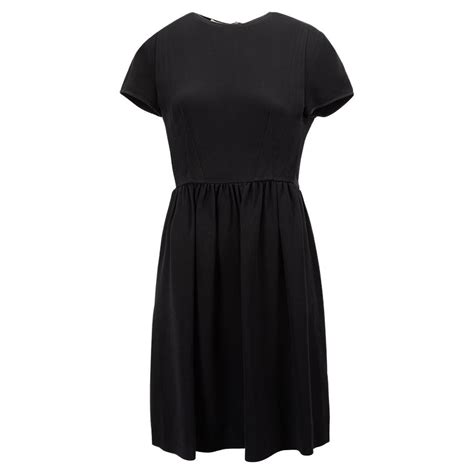 Miu Miu Women's Black Short Sleeve Dress For Sale at 1stDibs