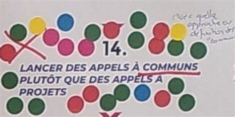 Lancer des appels à communs plutôt que des appels à projet ...