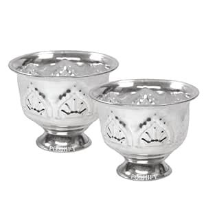 Buy POSHIFY German Silver Bowl Pack of 2, Puja Bowls, Pooja Room, Puja ...