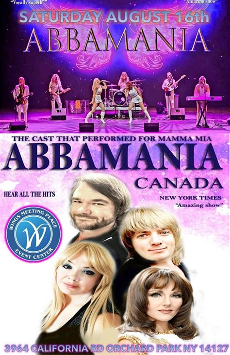 ABBAmania! The Mama Mia Cast at Wings Meeting Place, Wings Meeting ...