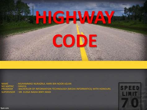 Image result for Highway Code Contents