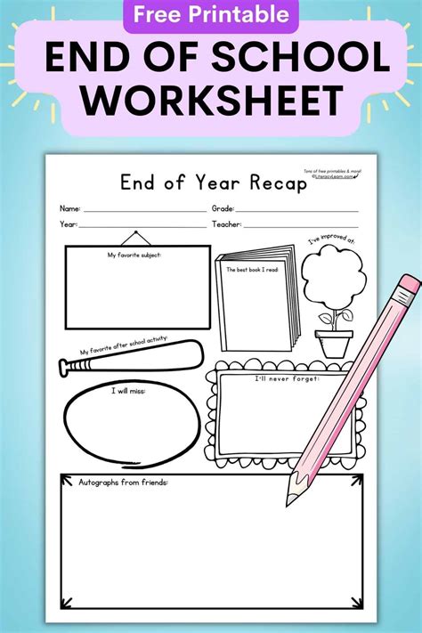 Last Day of School Printable Worksheet (Free!) - Literacy Learn