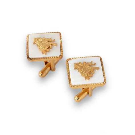 Buy Square Mother of Pearl Howdah Elephant Cufflinks Online | JRT ...