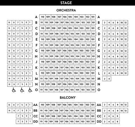 Seating Chart - Smithtown Performing Arts Center