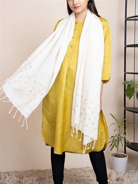 Flourish Women’s Stoles & Dupattas – Handllom Cotton Stoles for All ...