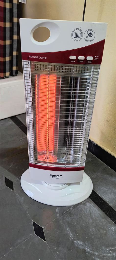 Maharaja Whiteline Omiflux Room Heater, 1000W - RH-128 (White & Cherry ...