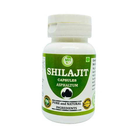 Morsan's Shilajit Extract (Asphaltum) Capsules, Pack of 60 x 500 mg ...