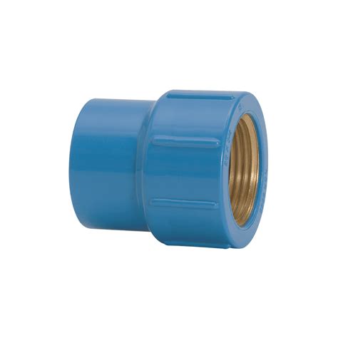 Luva Azul 90° Soldável com Bucha em Latão 25 x 3/4" Amanco Wavin para ...