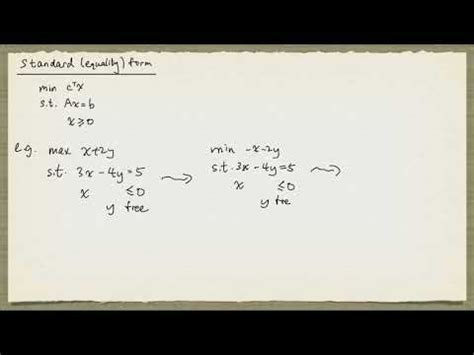 Linear Programming in Standard Form Examples 的图像结果