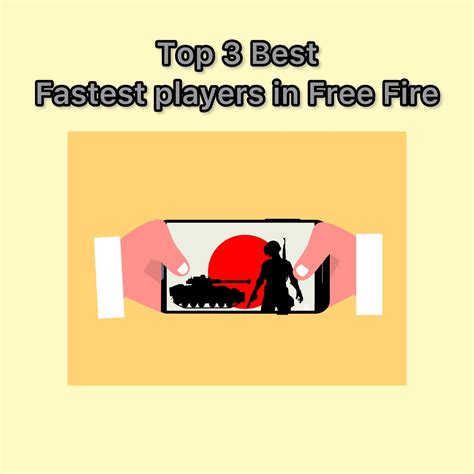 Top 3 Best Fastest Players in the Garena Free Fire