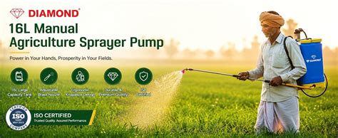 Diamond 16L Manual Agriculture Sprayer Pump – ISO Certified Hand ...