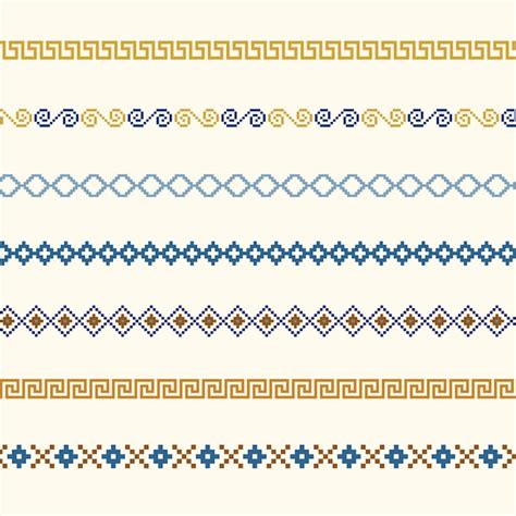 Cross stitch borders line borders pattern pixel art line border borders ...