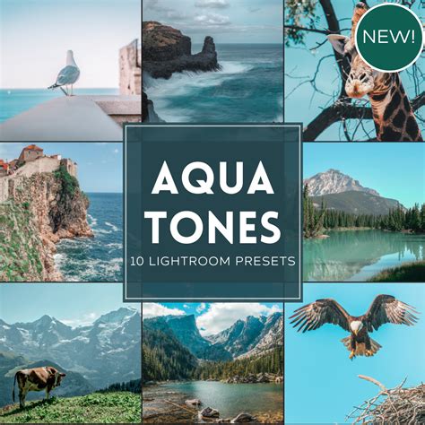 Aqua Tones Lightroom Presets Pack