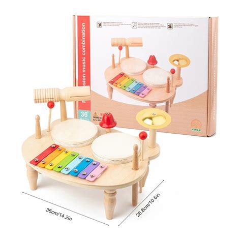 Kids Drum Set for Baby Montessori Music - MyLittleTales