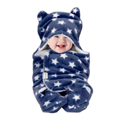 OYO BABY Ultra-Soft Baby Swaddle Wrap Blanket with Hood & Booties ...