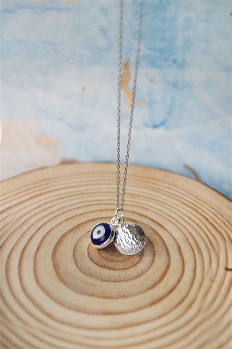 Evil Eye Sterling Silver Charm Pendant With Chain | 925 Silver Jewelry ...