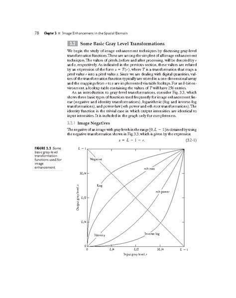 Chapter 3: Basic Gray Level Transformations in Image Enhancement - Studocu