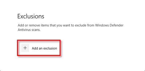 Image result for Add Exception to Windows Defender