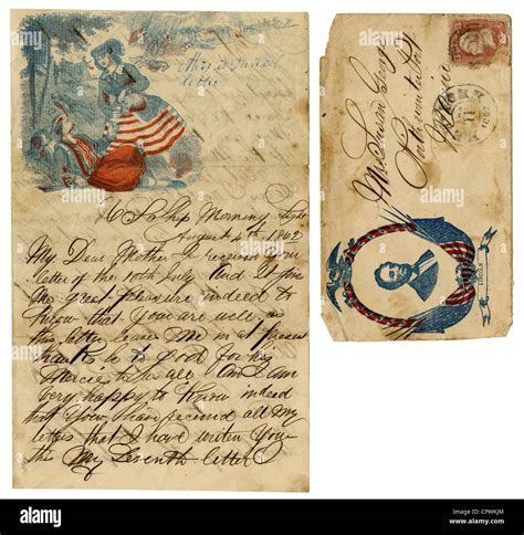 August 4, 1862 Civil War letter, from Daniel George, Captain of the ...