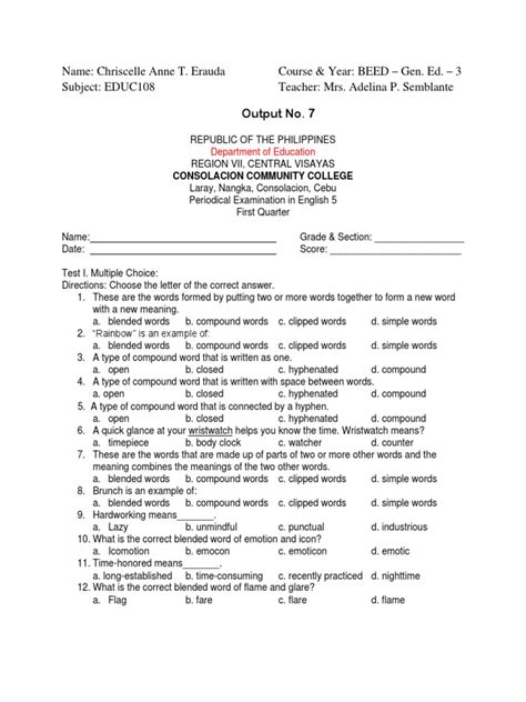 Image result for Project Paper Test