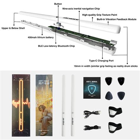 AeroBand Air Electronic Drum Set, PocketDrum2 PD2, Portable 8 Pad Drum ...