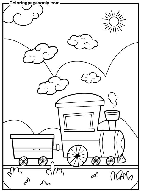 Colouring Train Pictures