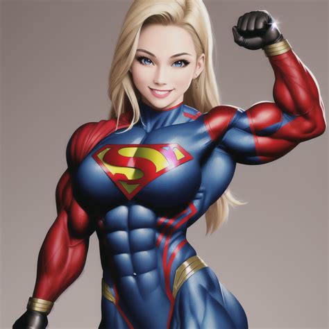 Supergirl Muscle AI - 3 by mukisuchti on DeviantArt