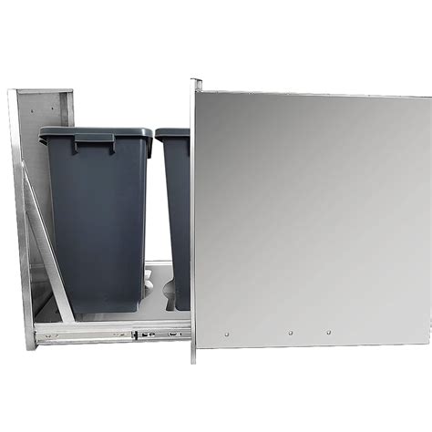 Buy Karpevta Built-in Double Pull-Out Trash Drawer W20''X H27'X D24 ...