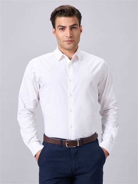 Buy Men's Cotton Lycra Casual Wear Slim Fit Shirts|Cottonworld