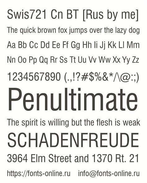 Swis721 Cn BT [Rus by me] font