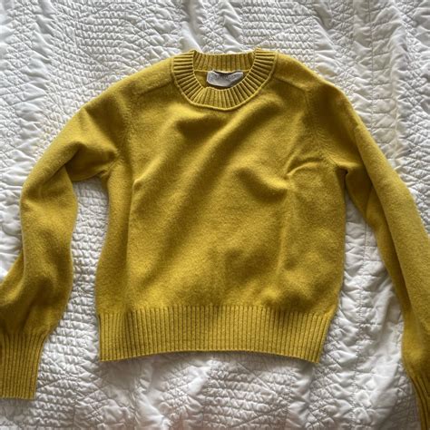 Women’s size s yellow sweater #casual - Depop