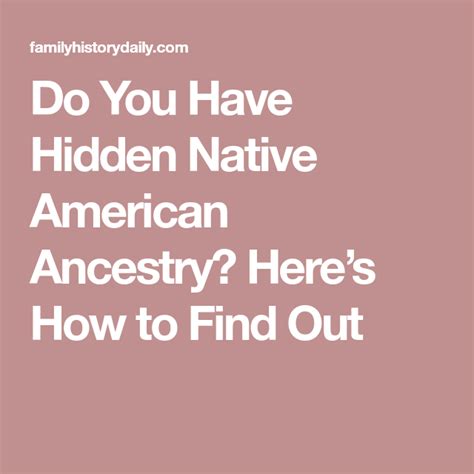Discover Your Native American Ancestry: How To Find Out What Tribe Youre From